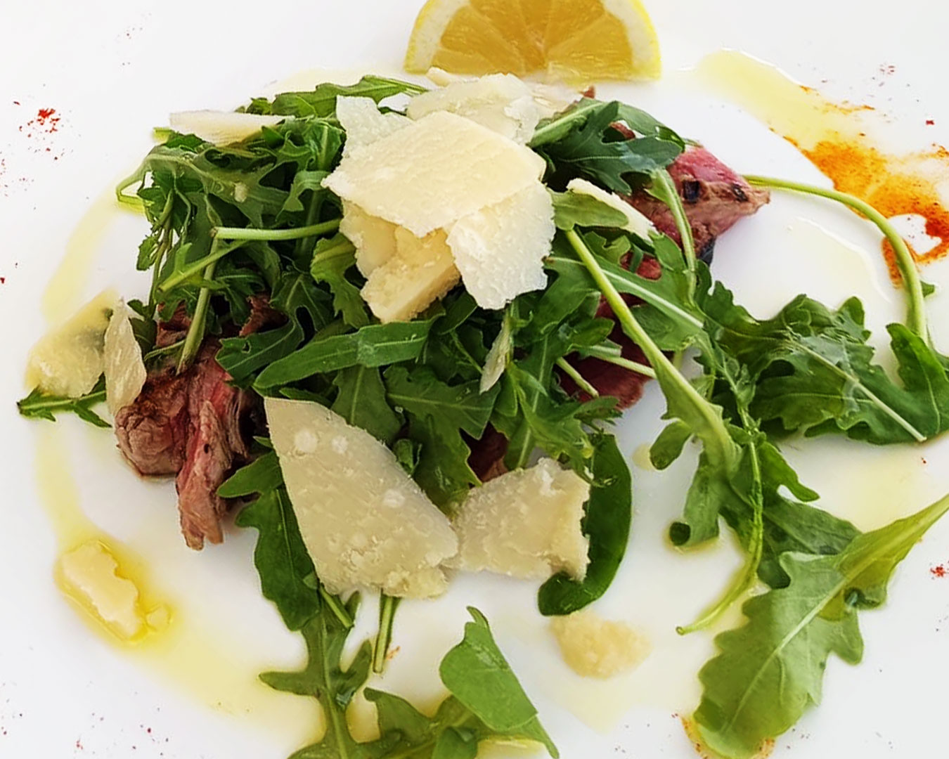 Tagliata Rucola e Grana - menù di carne